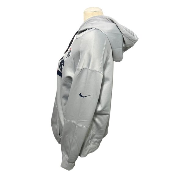 Nike NFL Patriots Dri-Fit Hoodie Sz XXL Gray Mens On Field Apparel Pullover Kang - Picture 7 of 8